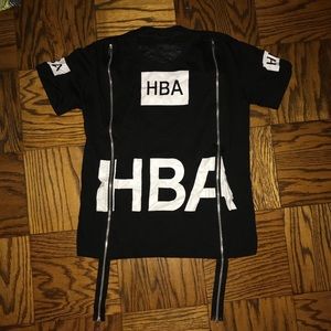 Hood by air skeleton zipper sided tee new